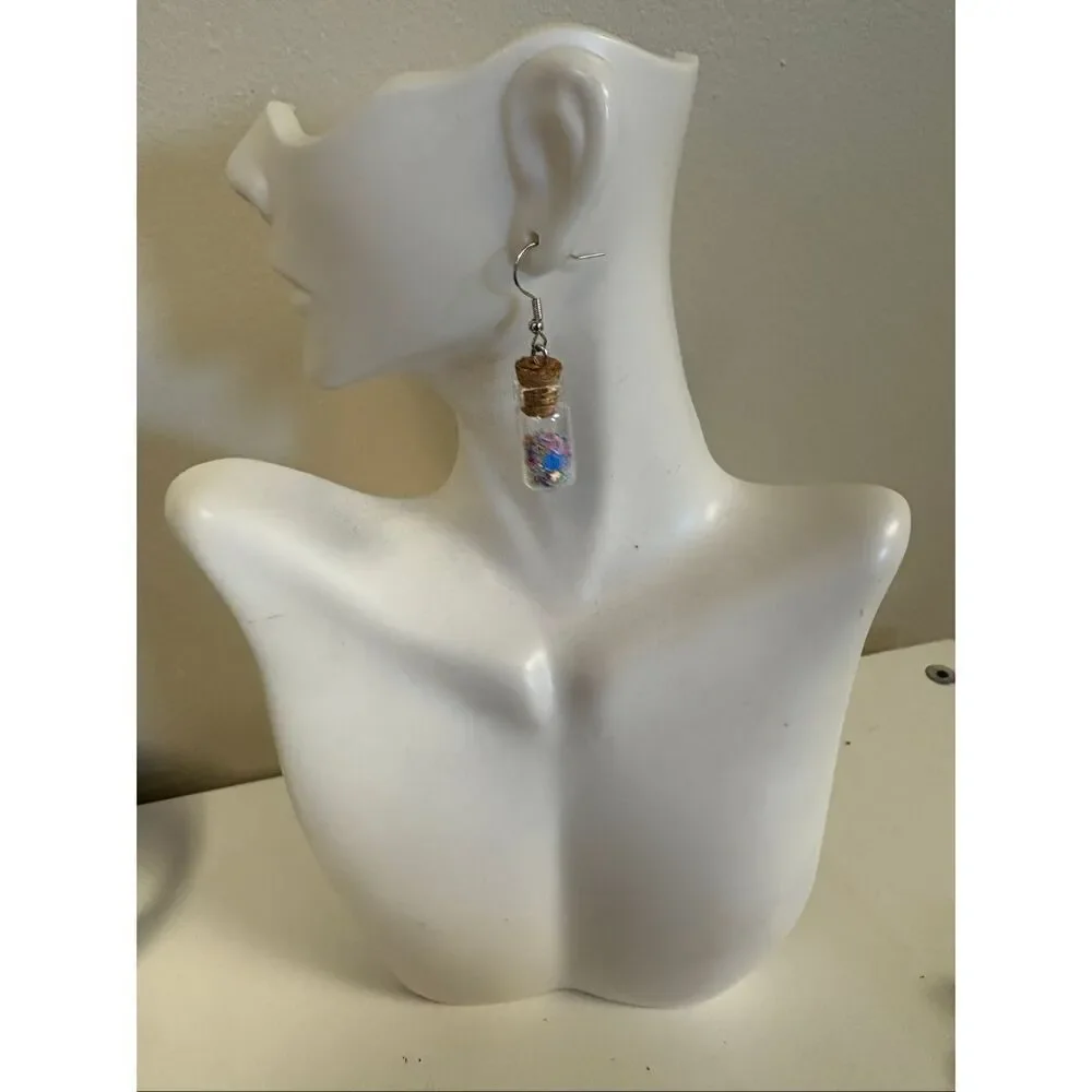 Confetti jar earrings